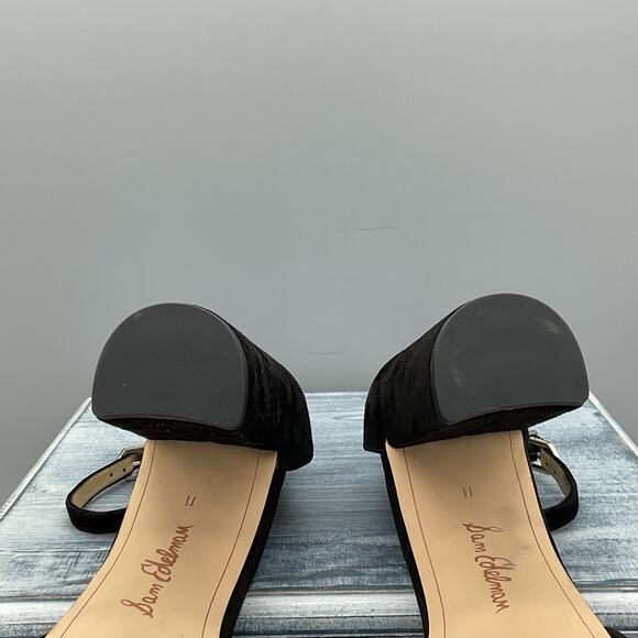 NEW Sam Edelman Women’s Yancy Ankle Strap Sandals Black Size 11 - Picture 9 of 10